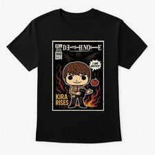 Death Note Kira Rises Anime Manga Retro Comic Unisex Adults & Kids T-Shirt