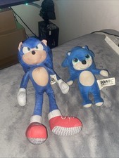 Sonic Movie Talking Sonic Plush And Baby Sonic Movie Plush - Working Voice Box