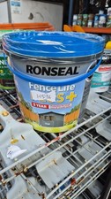 Ronseal Fence Life Plus Garden Shed & Fence Paint 5 Litre - SAGE DAMAGED TUB