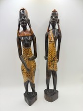 Vintage pair hand carved - pair,