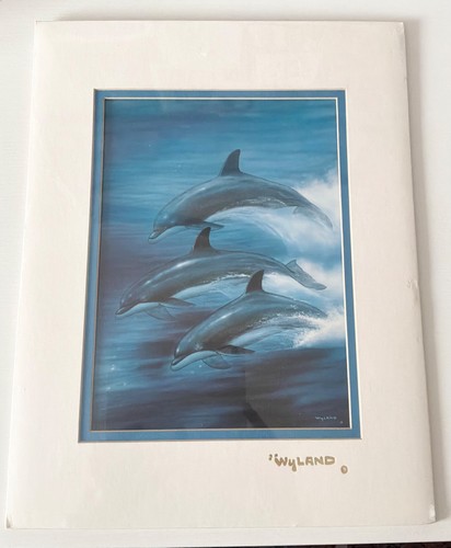 Robert wyland trio dolphins - of,