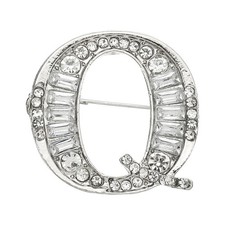 Letters Brooch Pins, Letter Q