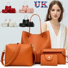 4PCS Ladies Faux Leather Tote