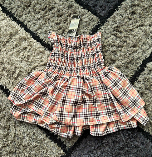 Pink women plaid - plaid, smocked