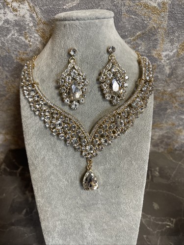 Stylish bridal necklace set - bridal,