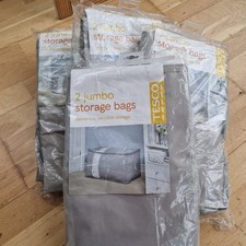 Tesco Jumbo Storage Bags, Zip Closure & Clear Window, 70x40x40 cms, 8 Pcs