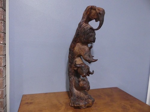Vintage large hand - hand, carved
