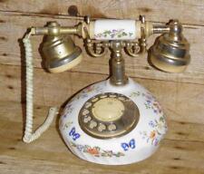Vintage Aynsley Cottage Garden China Rotary Telephone By Astral International