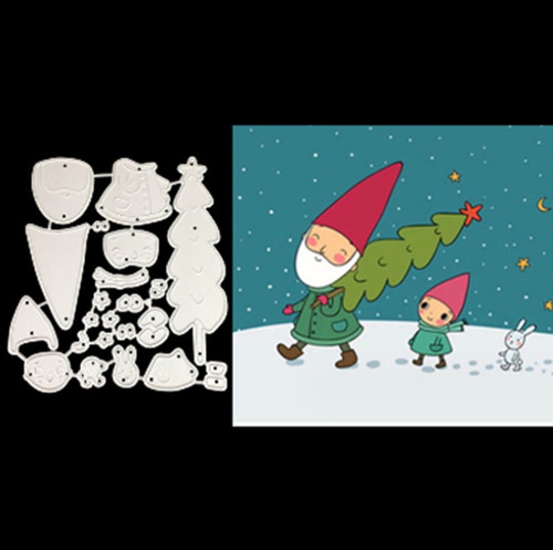Christmas elf gnome metal - elf,