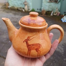 Vintage KAZURI KENYA Pottery Africa Tribal Teapot