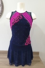 New navy figure skating competition dress. Ladies size 8