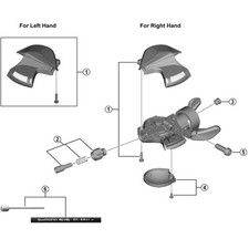 Shimano Spares Bicycle Cycle Bike SL-M310 Main Lever Cover And Fixing Screw