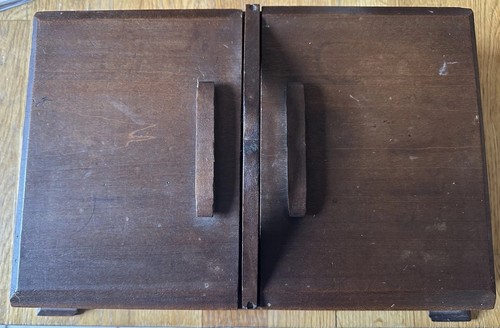 1940 wooden sewing box - wooden,
