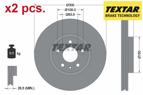 Pcs front brake - pcs, disc