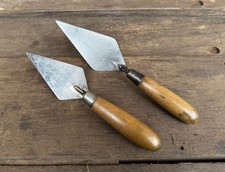 2 Vintage Bricklayers Pointing Trowel Builders Putty Trowel Old Tool