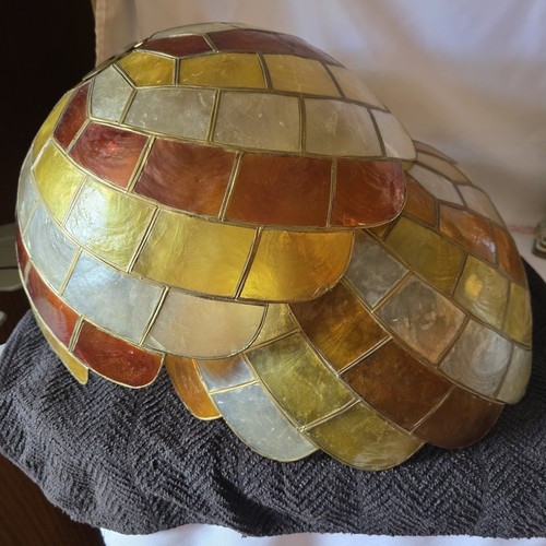 Pair vintage capiz shell - pair,