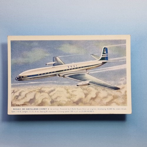Commercial aircraft postcard - commercial,