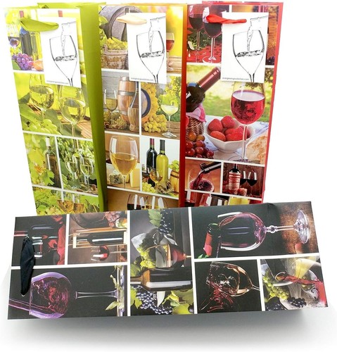Wine gift bags with - wine,