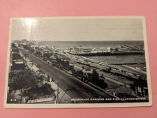 Promenade Gardens and Pier, Clacton-on-Sea postcard 1957