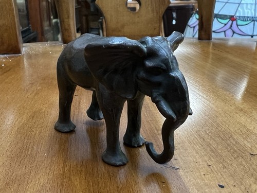 Bronze elephant figure 7cm - figure,
