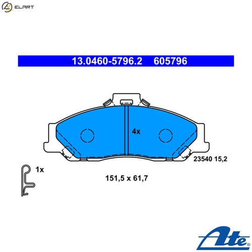 Brake pad set disc - pad,