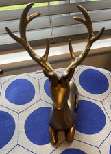 Argos Home Stag Decoration gold - New