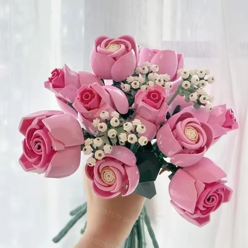 Botanical pink roses - botanical, bouquet