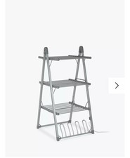 Electric Heated Clothes Airer Rack 3 Tier, Foldable, 300W, Indoor