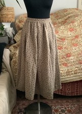 ?Stunning Indian Cotton Mid Length Skirt OS Pockets Lagenlook Bohemian Folk?