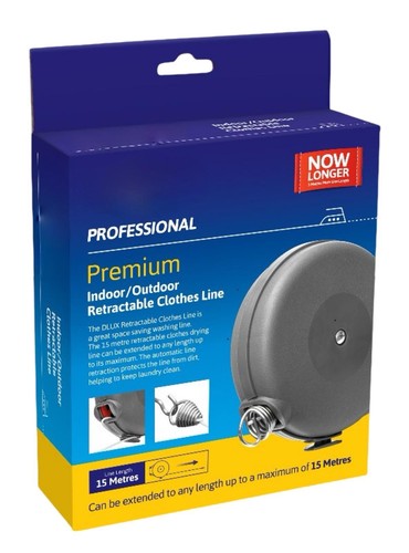 15m retractable clothes - retractable, reel