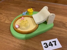 Sylvanian families calico Beautiful sandpit and paddling pool 100% inc tiny sand