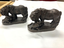 RESIN CLAY HORSE AND FOAL X 2 ORNAMENTS