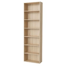 7 Tier Bookcase with Shelving Unit for Storage Bookshelf Living Room Office
