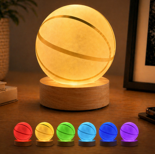 Basketball crystal ball lamp - basketball,