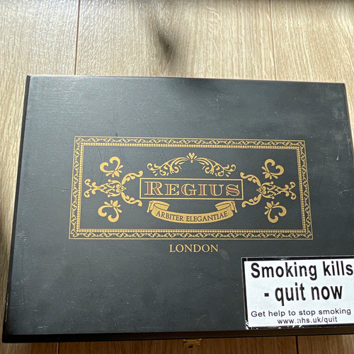 Regius london wooden cigar box - cigar,