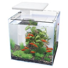 Superfish Qubiq Aquarium Nano Fish Tank Integrated Filter, Optional LED Light