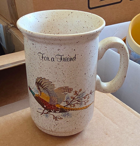 Speckled ceramic coffee mug - ceramic,
