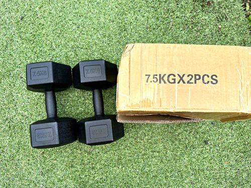 5kg hex dumbbells pair - pair, (2)