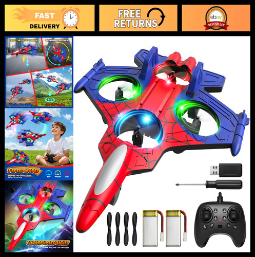 Foam plane with led - led,