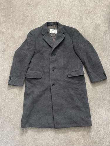 Aquascutum wool overcoat grey - wool,
