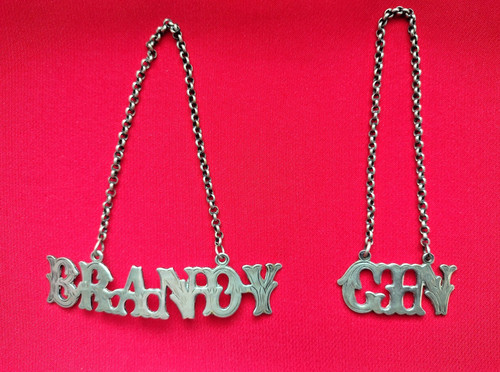 Vintage decanter label - 2x,