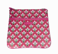 Vera Bradley Pebbled PVC Slim and Trim Hipster Petite Pink and Green New W/O Tag