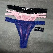 Custom Name Thong Sexy Panties