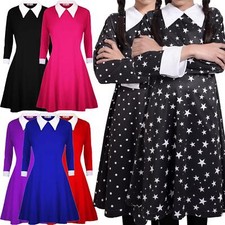 A2Z 4 Kids Girls Halloween Swing Dress Flared Skater Dresses 7-13 Years