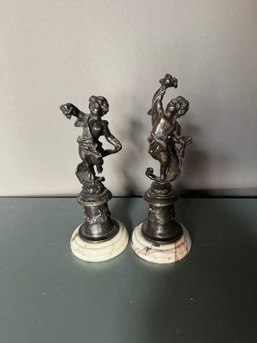 Bronze sculpture cherub - bronze,