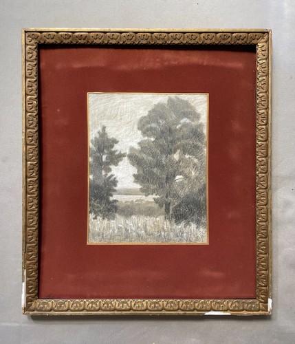 Wooded landscape antique - landscape,,
