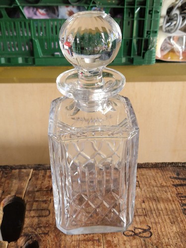 Vintage cut crystal glass - cut,
