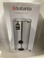Brabantia Platinum Easy to Clean Optimal Stability NewIcon Pedal Bin - 30 Litre