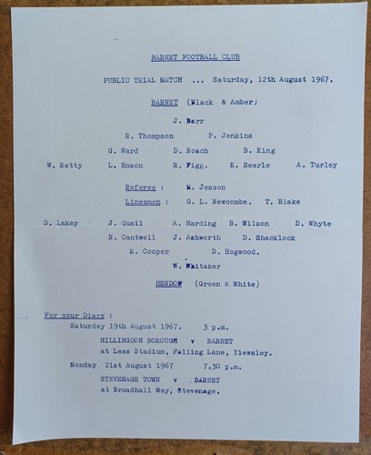 1967 barnet v - ,