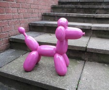 Pink Balloon Poodle Statue